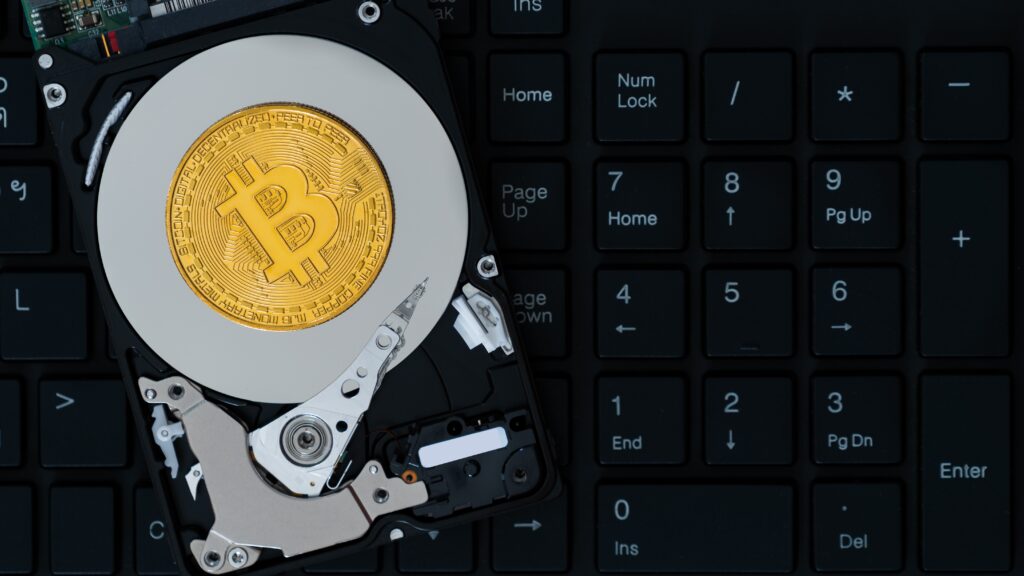 How to search for bitcoin on old hard drive